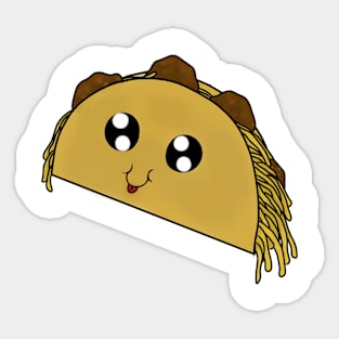 kawaii taco chibi food Sticker